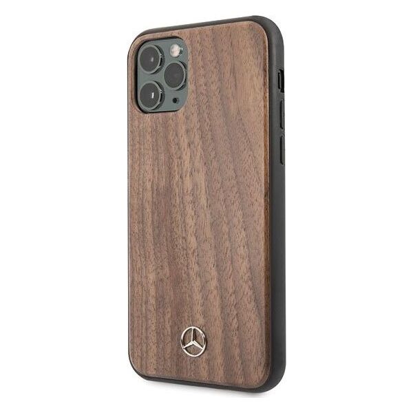 Mercedes Mercedes MEHCN65VWOLB iPhone 11 Pro Max hard case brązowy/brown Wood Line Walnut