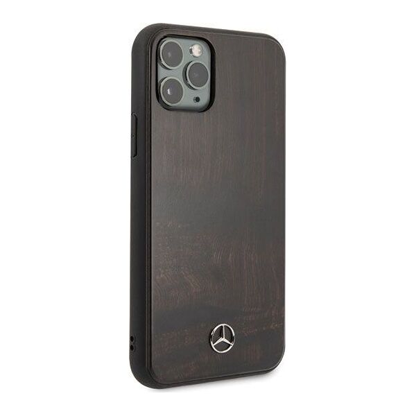 Mercedes Mercedes MEHCN58VWOBR iPhone 11 Pro hard case brązowy/brown Wood Line Rosewood
