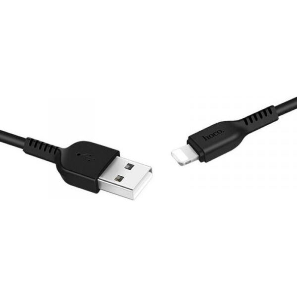 Kabel USB Hoco USB-A - Lightning 1 m Czarny (6957531068808)