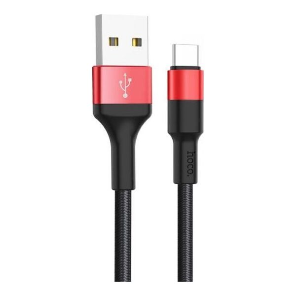 Kabel USB Hoco USB-A - USB-C Czerwony (6957531080251)