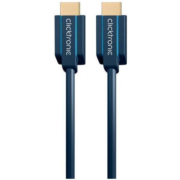 Kabel Clicktronic HDMI - HDMI 1m granatowy (40988)