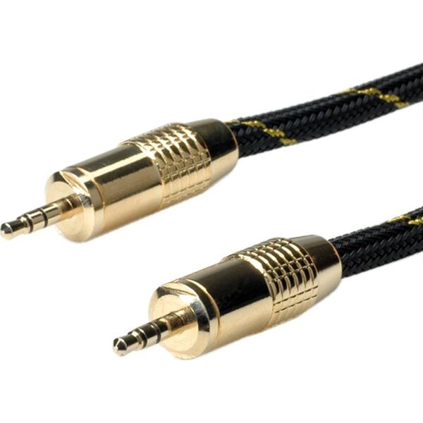 Kabel Roline Jack 3.5mm - Jack 3.5mm 5m złoty (11.09.4285)
