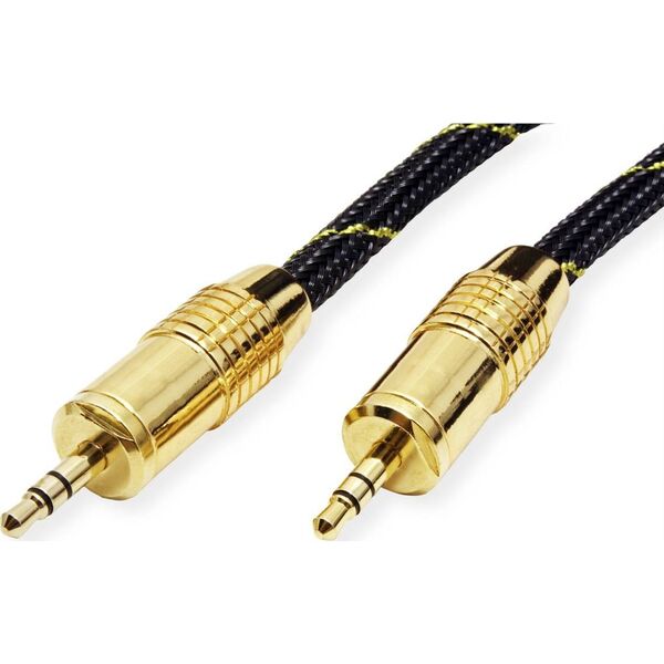 Kabel Roline Jack 3.5mm - Jack 3.5mm 2.5m złoty (11.09.4283)