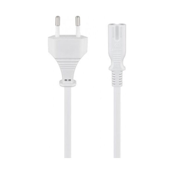 Kabel zasilający Goobay Goobay Power Cable CEE7/16 to C7. White. 5.0m