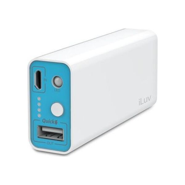 Powerbank iLuv MyPower 5200mAh Biało-niebieski