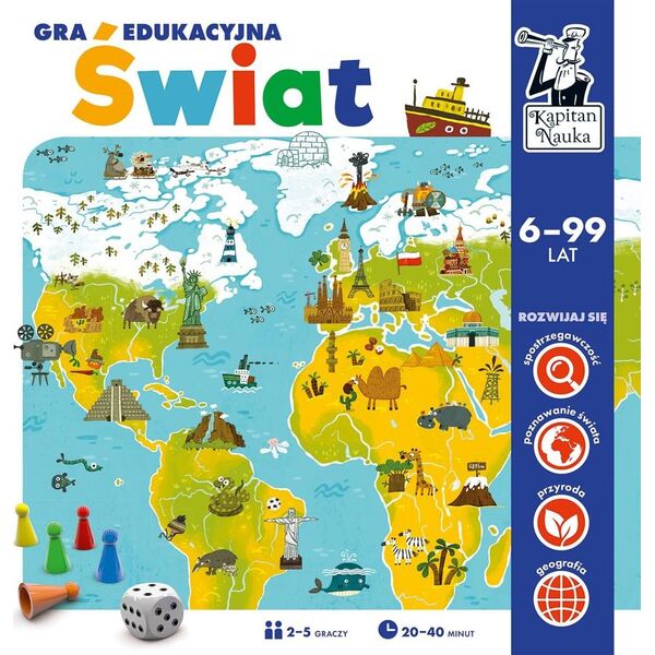 Edgard Kapitan Nauka. Gra edukacyjna. Świat