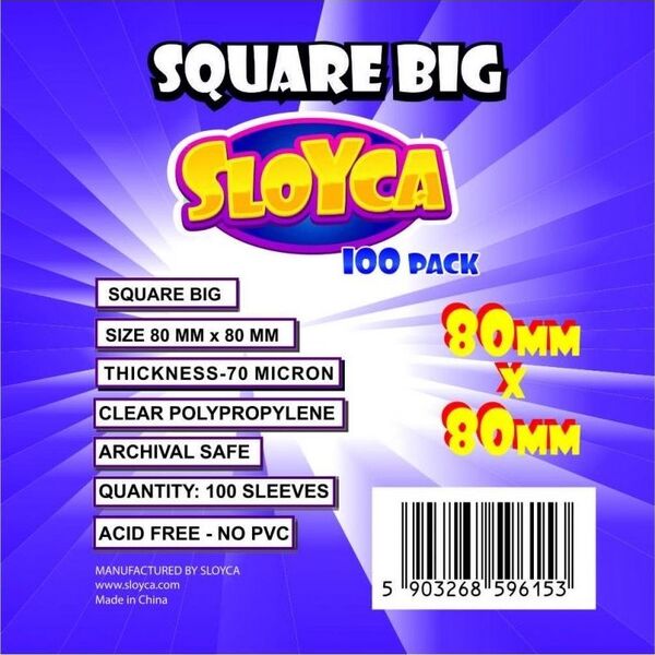 Sloyca Koszulki Square Big 80x80mm (100szt) SLOYCA