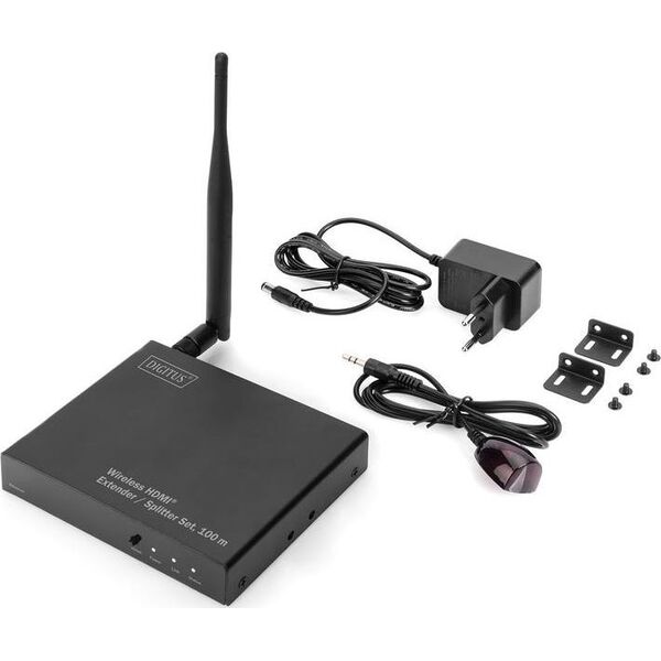 System przekazu sygnału AV Digitus DIGITUS Empfängereinheit f. WLAN HDMI Splitter Extender Set