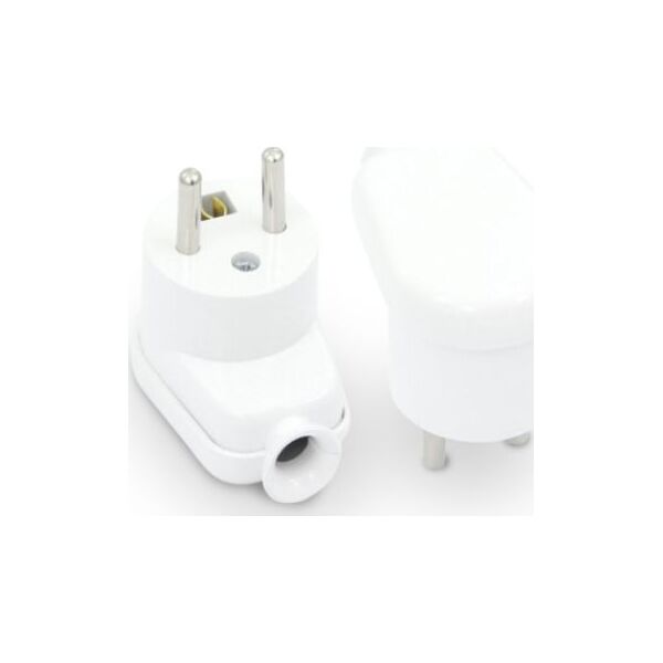 Volteo WTYCZKA KĄTOWA ROZBIERALNA, 2P+Z, 16A, 250V BIAŁA