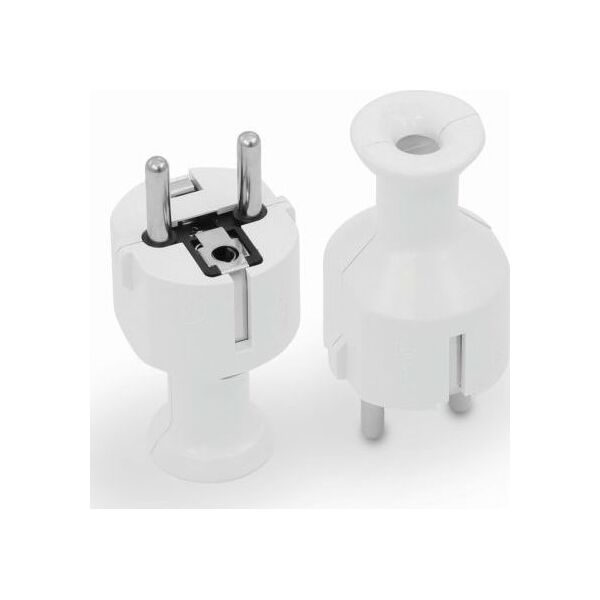 Volteo WTYCZKA PROSTA ROZBIERALNA UNI-SCHUKO, 2P+Z 16A, 250V BIAŁA