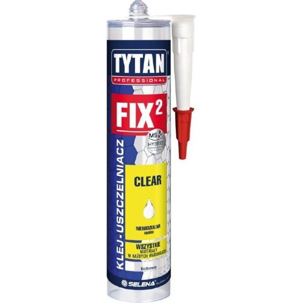 Tytan KLEJ MONTAŻOWY FIX2 CLEAR 290ML BEZBARWNY