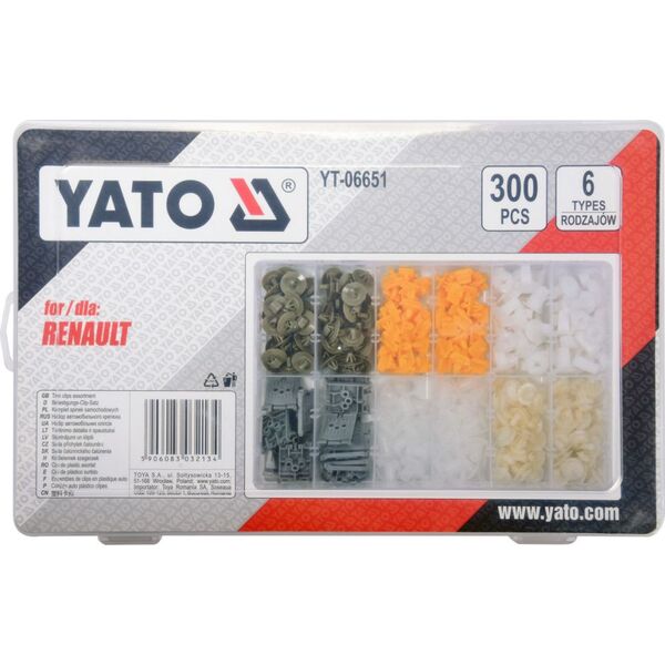 Yato KOMPLET SPINEK SAMOCHODOWYCH RENAULT 300SZT