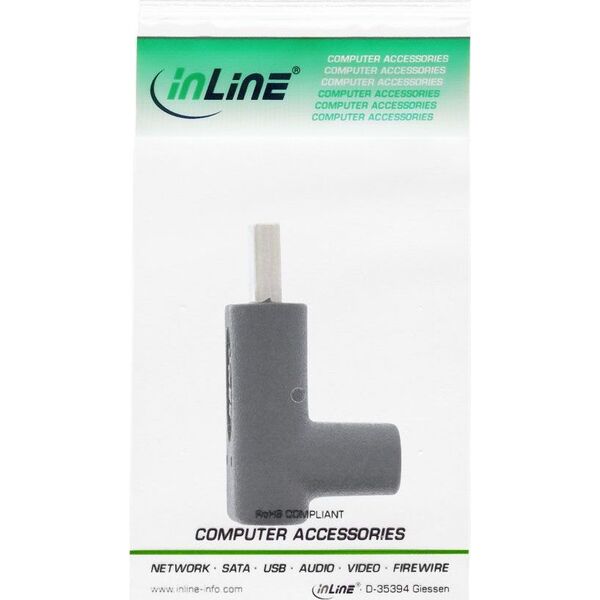 Adapter USB InLine USB-C - USB-C Czarny  (35807)