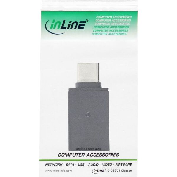 Adapter USB InLine USB-C - USB Czarny  (35805)