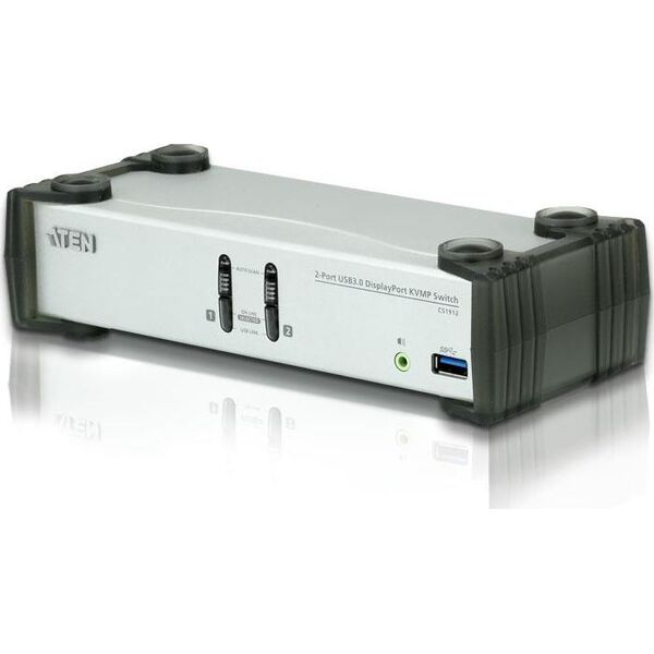 Przełącznik Aten ATEN CS1912 2-Port USB 3.0 DisplayPort KVMP Switch for 2 Displays, UHD