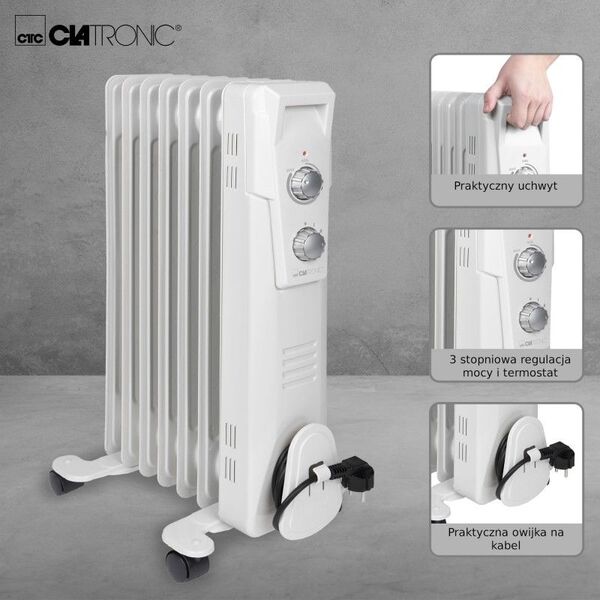 Grzejnik Clatronic olejowy 1500 W