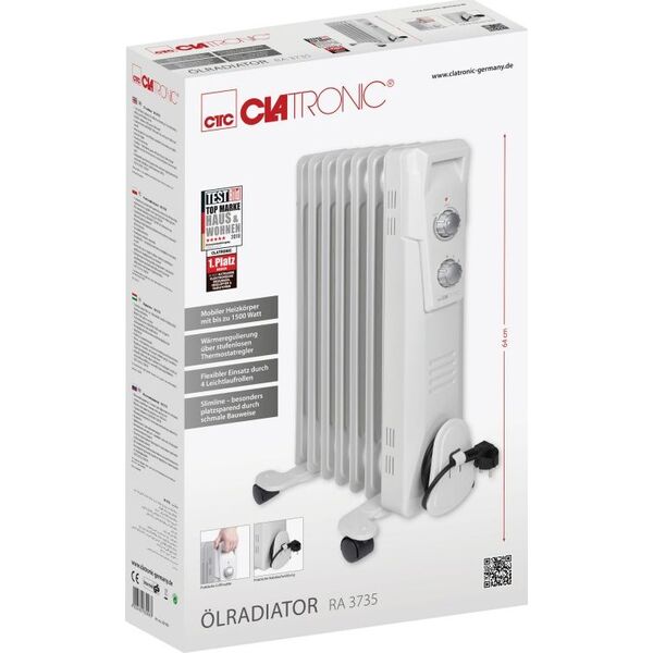 Grzejnik Clatronic olejowy 1500 W
