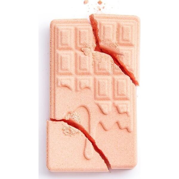 Makeup Revolution Kula do kąpieli I Heart Revolution Chocolate Bar Bath Fizzer Peach 110g