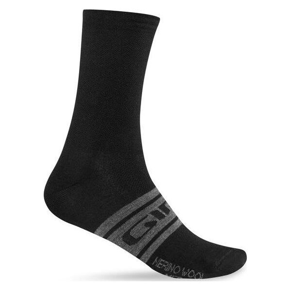 Giro Skarpety GIRO SEASONAL MERINO WOOL black charcoal roz. L (43-45)