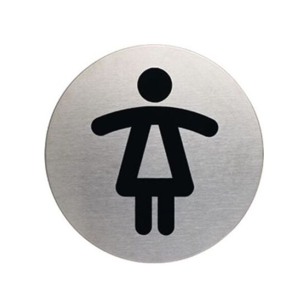 Durable TABLICZKA INFORMACYJNA DURABLE SYMBOL WC DAMSKI ŚREDNICA 83MM