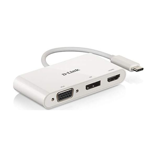 Stacja/replikator D-Link DUB-V310 3-in-1 USB-C to HDMI/VGA/DisplayPort Adapter