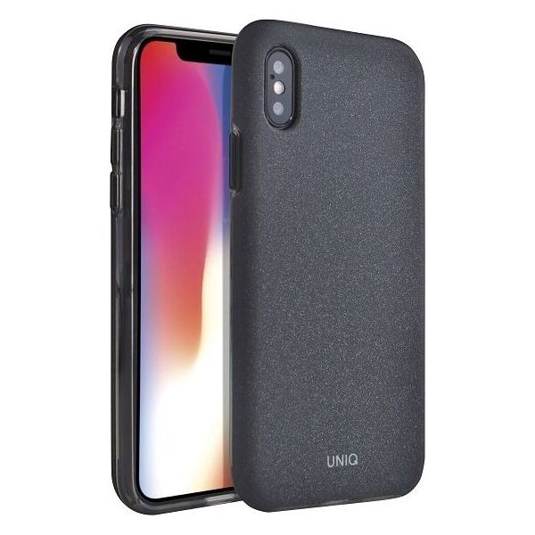 Uniq UNIQ etui Lithos iPhone Xs Max czarny /charcoal black