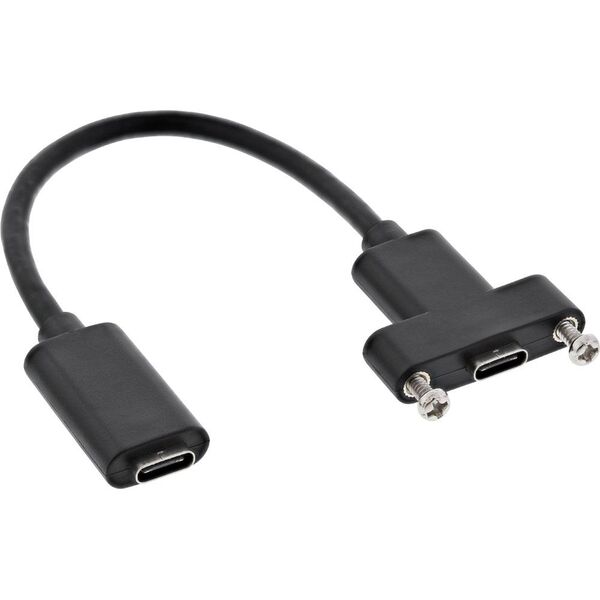 Adapter USB InLine USB-C - USB-C Czarny  (33441H)