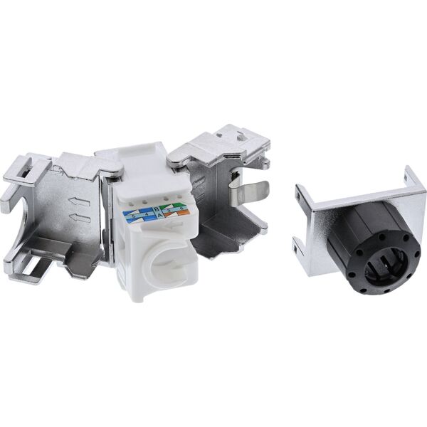 InLine InLine Moduł zatrzaskowy Premium RJ45 Keystone Jack 6a, z osłoną przeciwpyłową