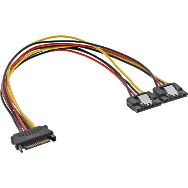 InLine SATA - SATA, 0.3m, Wielokolorowy (29683C)