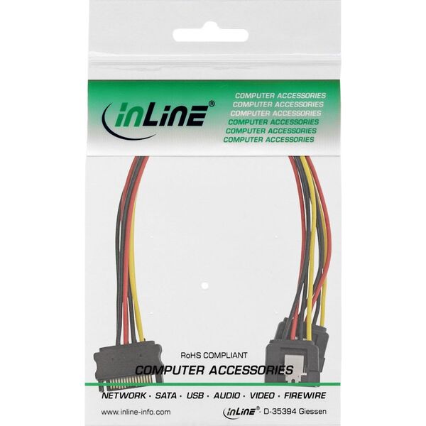 InLine SATA - SATA, 0.3m, Wielokolorowy (29683C)