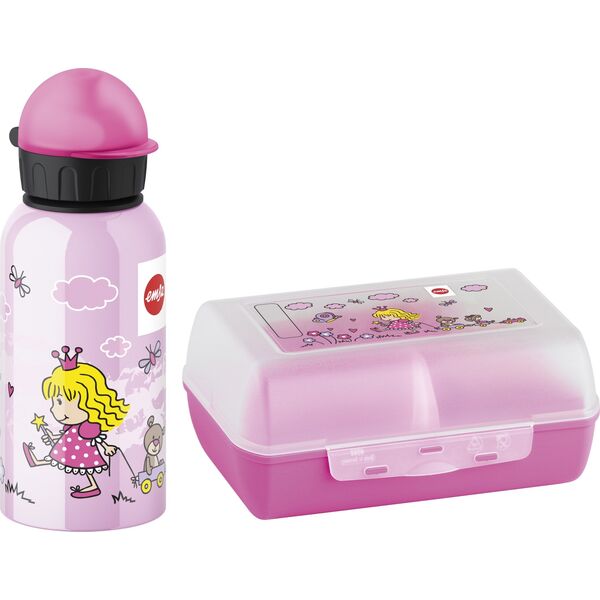 Emsa Emsa Kids Water Bottle 0,4l + lunch box princess 518137 set