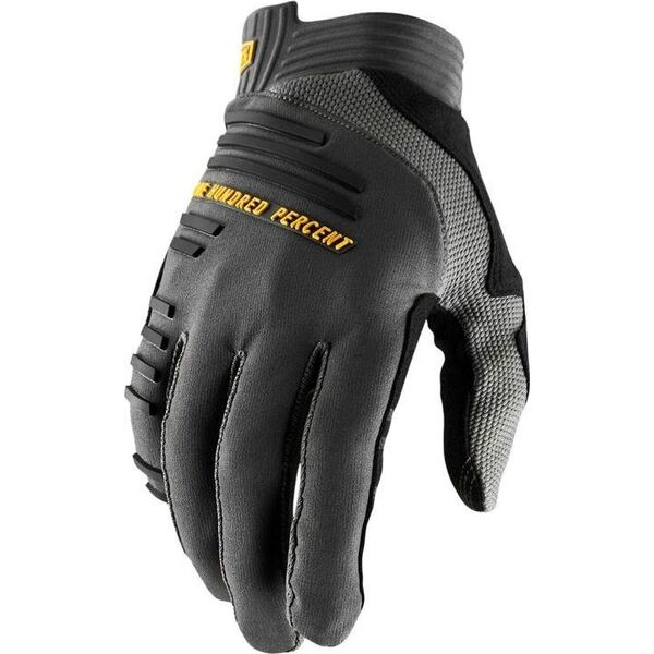 100% Rękawiczki 100% R-CORE Glove charcoal roz. L (długość dłoni 193-200 mm) (NEW)
