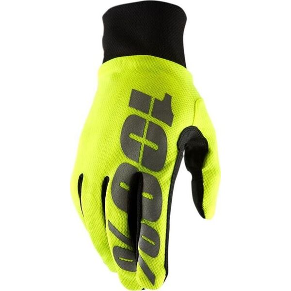 100% Rękawiczki 100% HYDROMATIC Waterproof Glove neon yellow roz. L (długość dłoni 193-200 mm) (NEW)