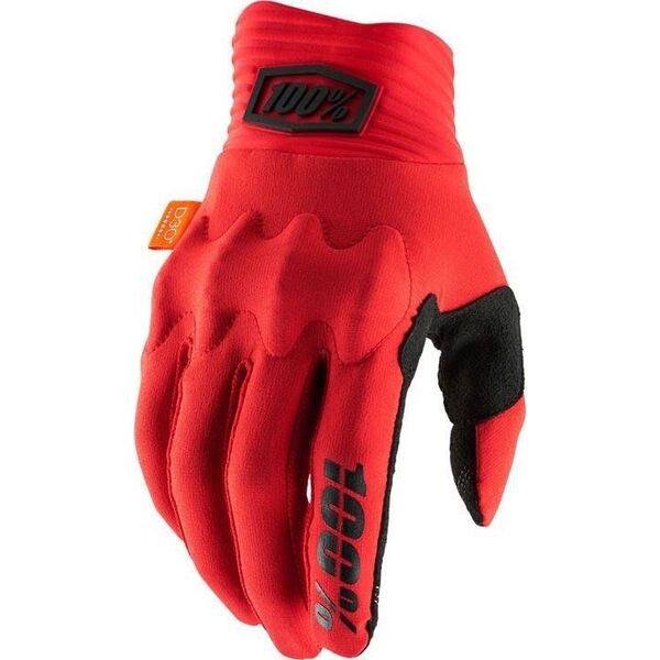100% Rękawiczki 100% COGNITO Glove red black roz. L (długość dłoni 193-200 mm) (NEW)