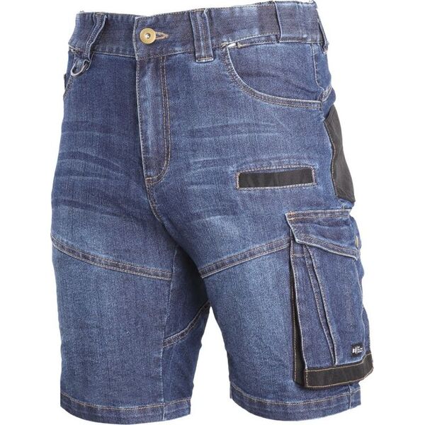 Lahti Pro spodenki krótkie jeansowe niebieskie stretch ze wzmocnieniem "2XL" (L4070705)