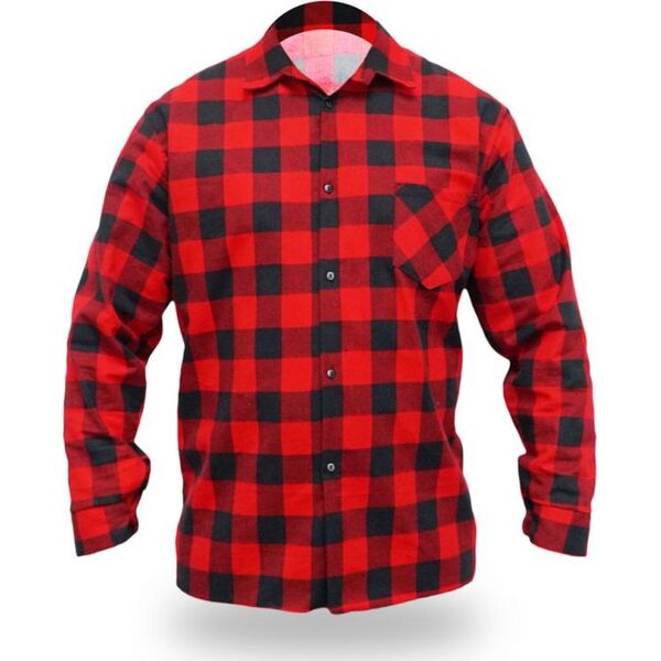 Dedra koszula flanelowa czerwona, rozmiar XXXL, 100% bawełna (BH51F1-XXXL)