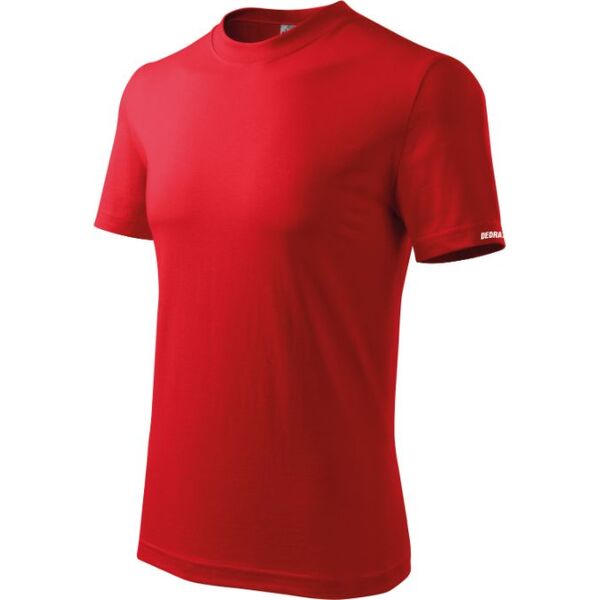 Dedra koszulka męska T-shirt XXXL, czerwona, 100% bawełna (BH5TC-XXXL)