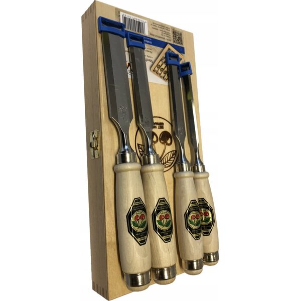 Kirschen Kirschen Firmer Chisel Set 1141 HK in Wooden Box 1141000