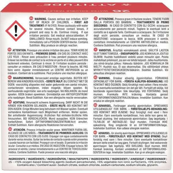 Attitude Tabletki do zmywarki Rozpuszczalne saszetki (26 szt), 520 g