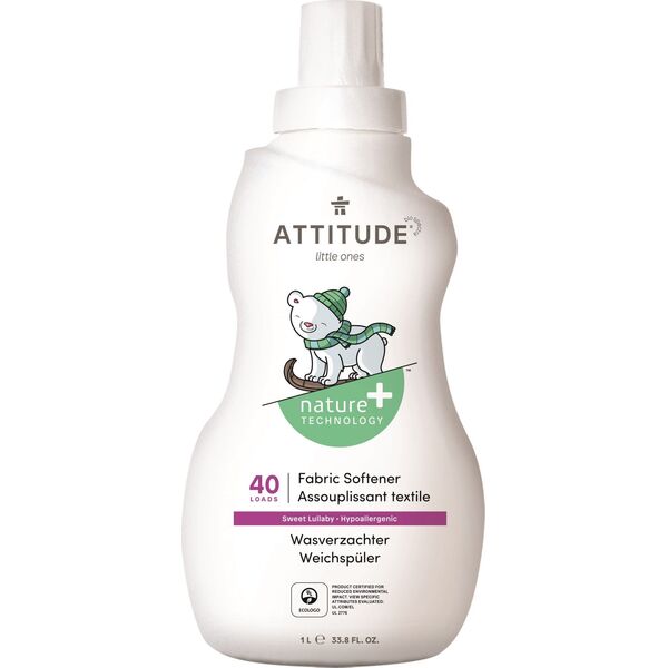 Płyn do płukania Attitude Attitude, Płyn do płukania ubranek dziecięcych, Sweet Lullaby, 1L