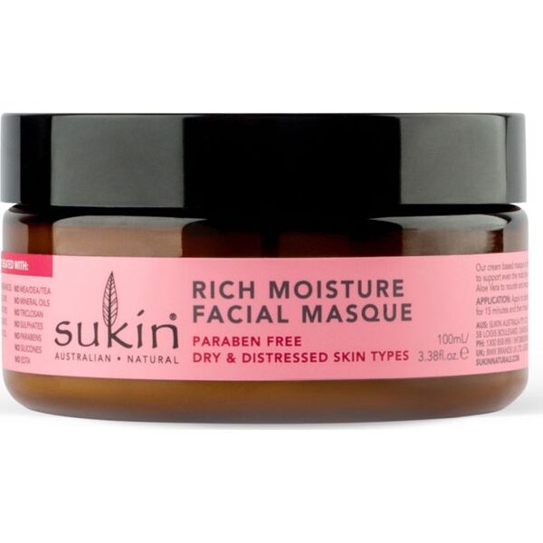 Sukin Sukin, ROSEHIP Nawilżająca maseczka do twarzy, 100ml