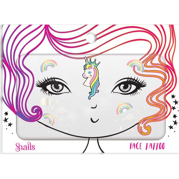 Snails Snails, Naklejka na twarz dla dzieci, Face Tattoo - Unicorn