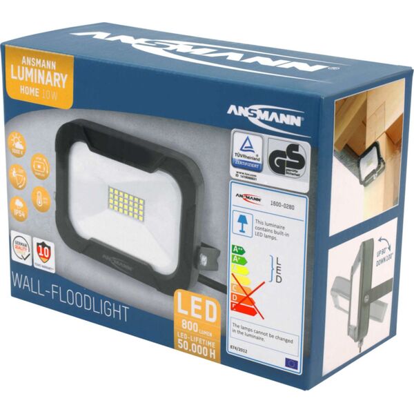 Naświetlacz Ansmann Ansmann WFL800 10W/800lm Luminary LED wall spotlight