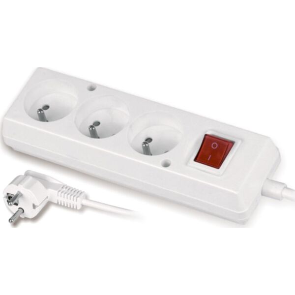 Listwa zasilająca Volteo 3 gniazda 3 m biała (VT-300-1303W)