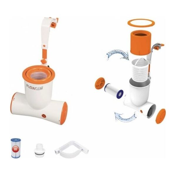Bestway Pompa Filtrująca Skimatic z skimmerem 1050gal 3974L/h BESTWAY