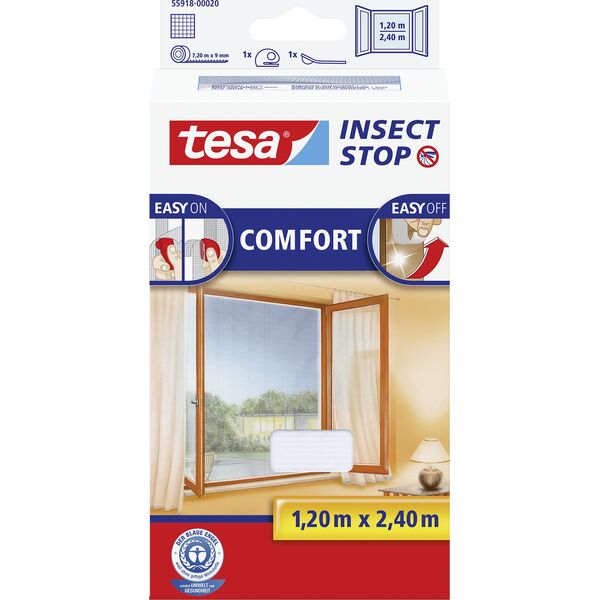 Tesa moskitiera okienna Comfort 1,20x2,40m biała (55918-00020-00)