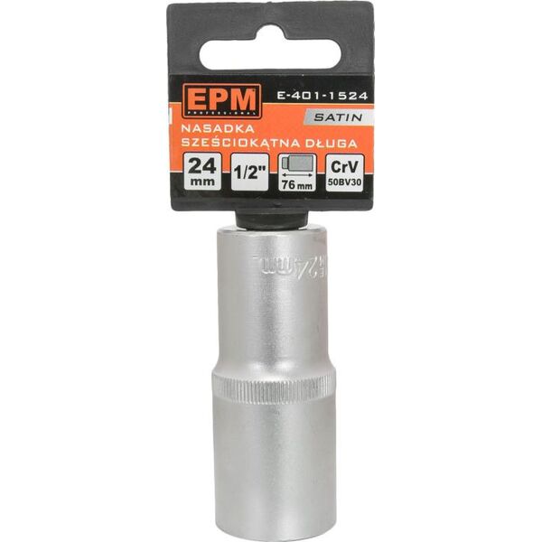 EPM NASADKA DŁUGA 1/2&#039|&#039|&#039|&#039| 6-KĄTNA SATIN 27MM
