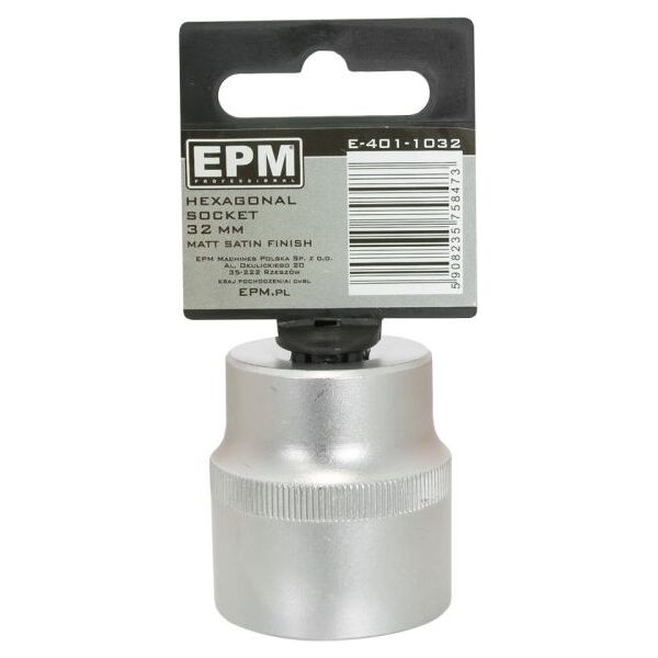 EPM NASADKA KRÓTKA 1/2&#039|&#039|&#039|&#039| 6-KĄTNA SATIN 19MM