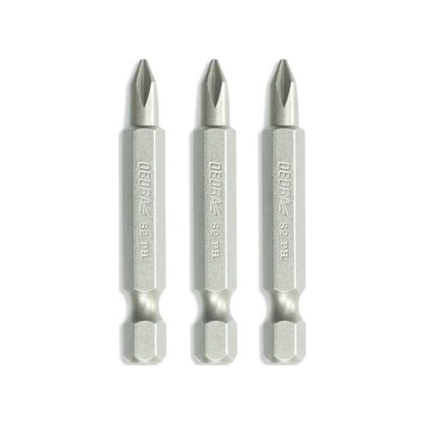 Dedra zestaw końcówek wkrętakowych Phillips PH1/2/3x50mm, blister (18A07S04)