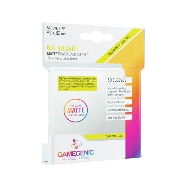 Rebel Gamegenic: Matte Big Square-Sized Sleeves 82x82mm